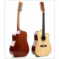 High quality hot sale 12 strings acoustic Guitar factory